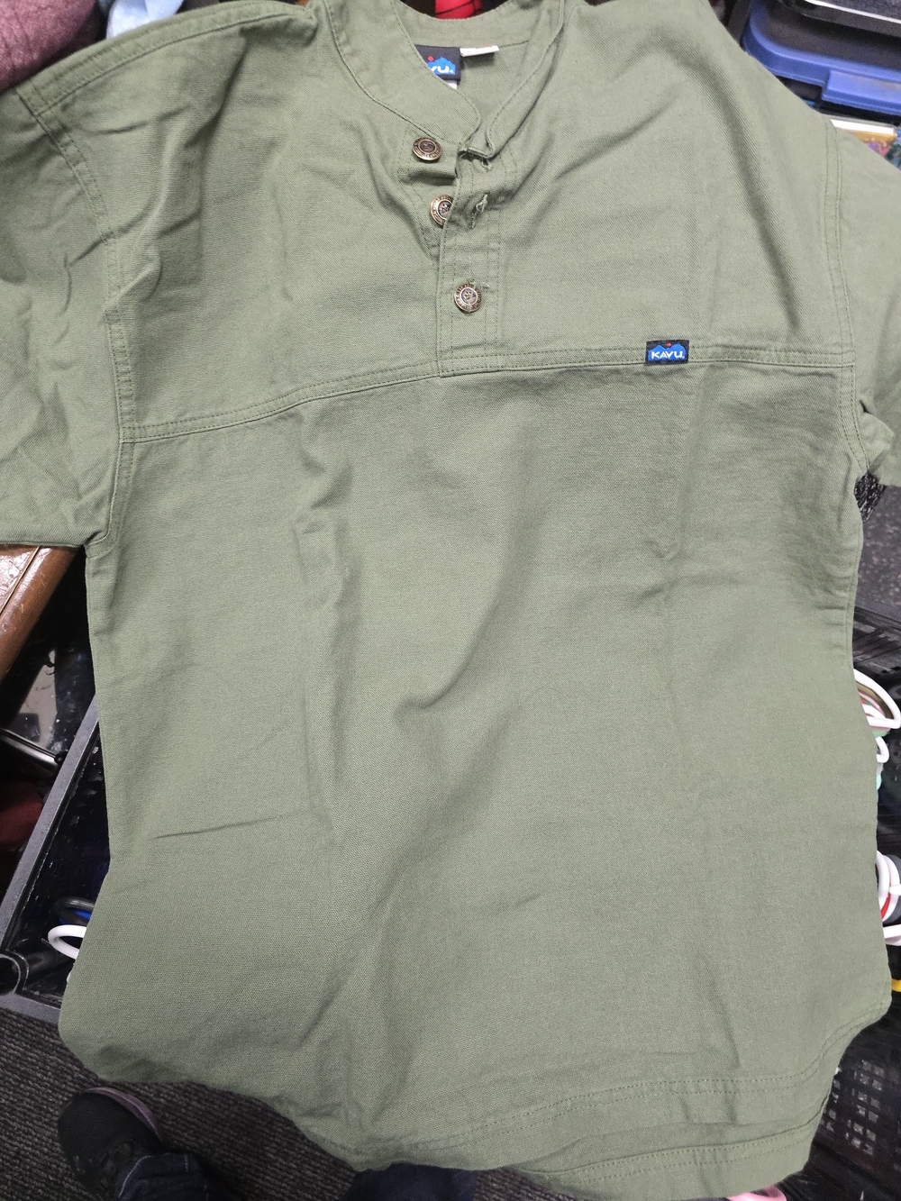 KAVU Men'Small Green Polo Shirt Size Small